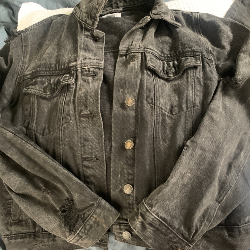 Black jean jacket